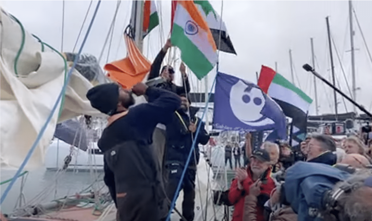 Les Sablesd’Olonne Vendée INDIA. Golden Globe Race Incredible VIDÉO